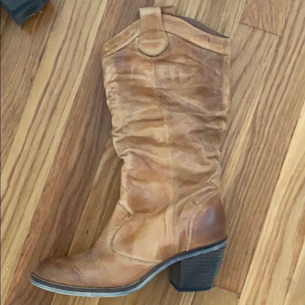 Worn a couple times! Aldo Cognac Cowboy Boots!